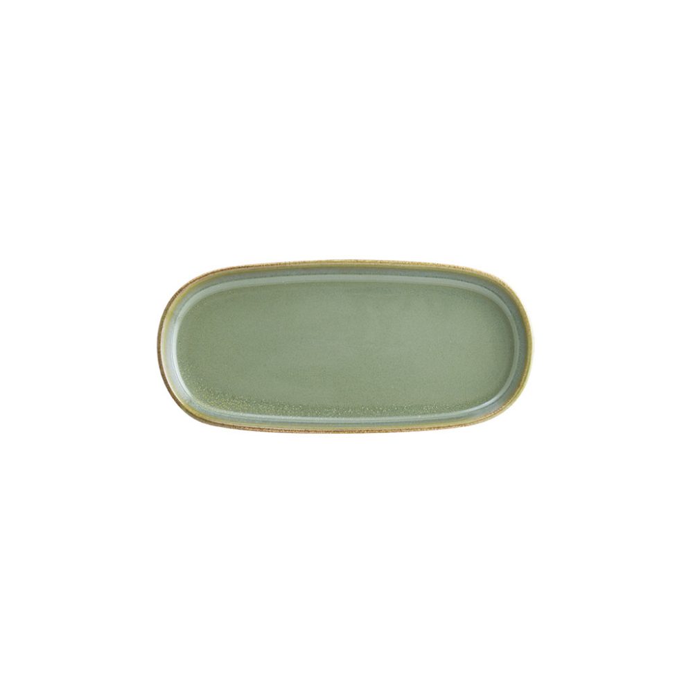 PIATTO OVALE CON BORDO cm.21x10