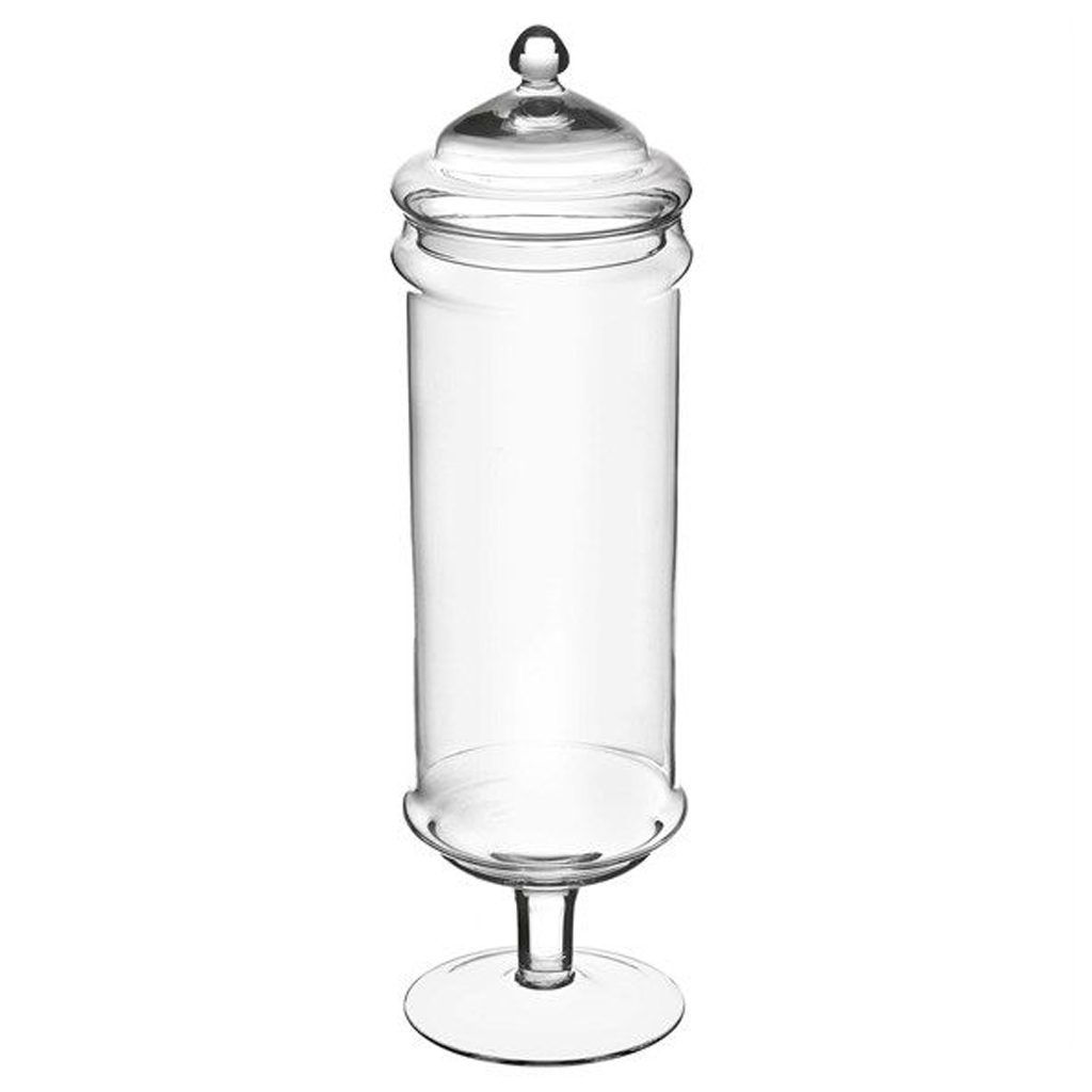 VASO BISCOTTI C/COP. cm.12X39,5H VETRO