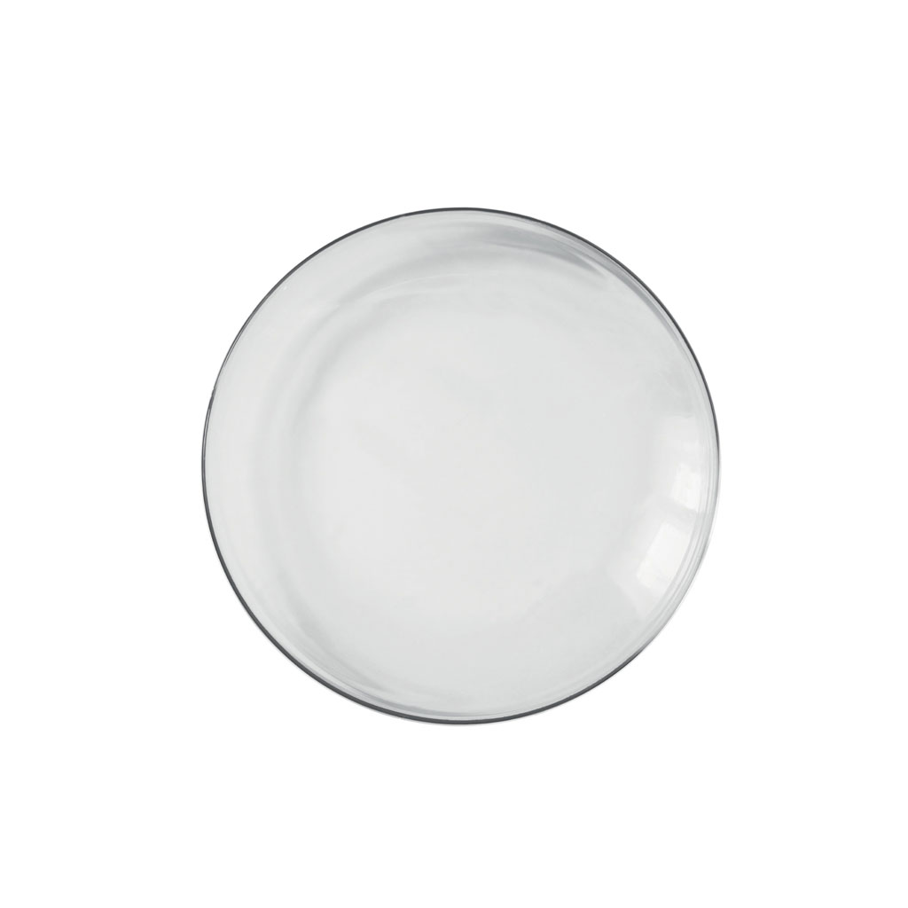PIATTO cm.15 VETRO TRASPARENTE