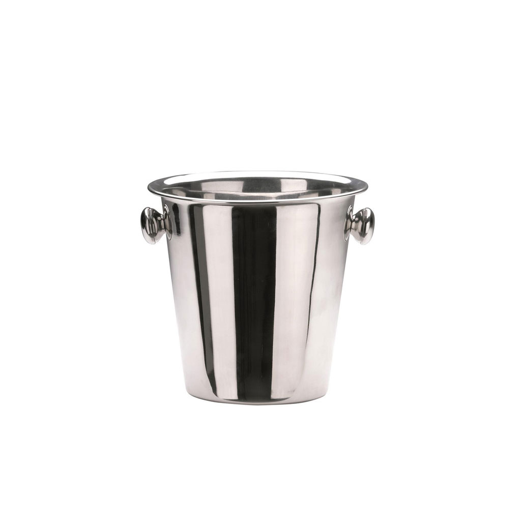 SECCHIELLO GHIACCIO C/POMOLI cm.13x13 INOX