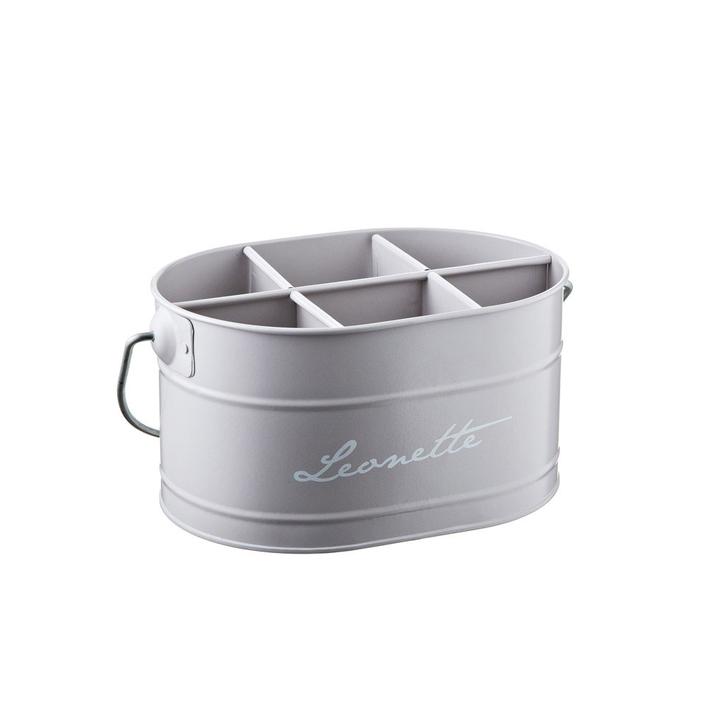 PORTAPOSATE 6 SCOMPARTI cm.16,5x12,5x11 LATTA