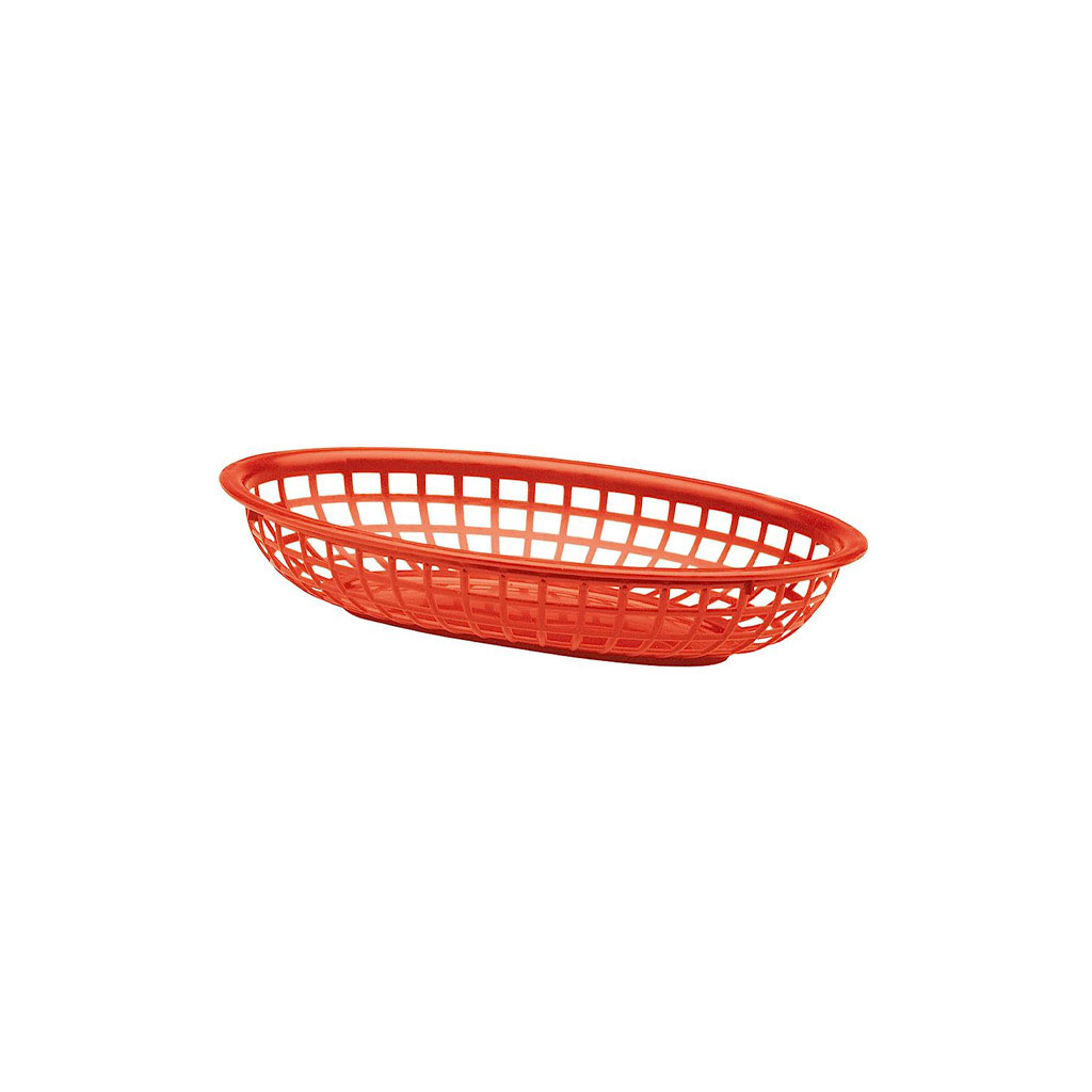 CESTINO PANE cm.24x15 PLASTICA ROSSO