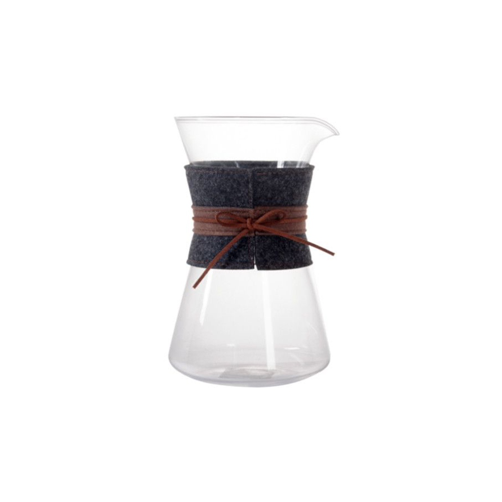 CARAFFA COFFEE BREWING cl.90 VETRO C/FASCIA IN TESSUTO