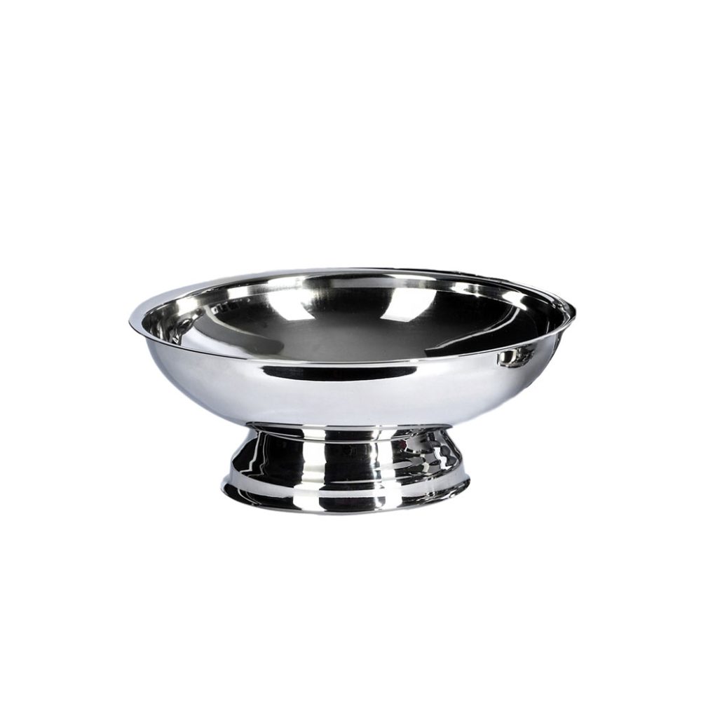 PORTAFRUTTA C/BASE cm.32 H.12 INOX