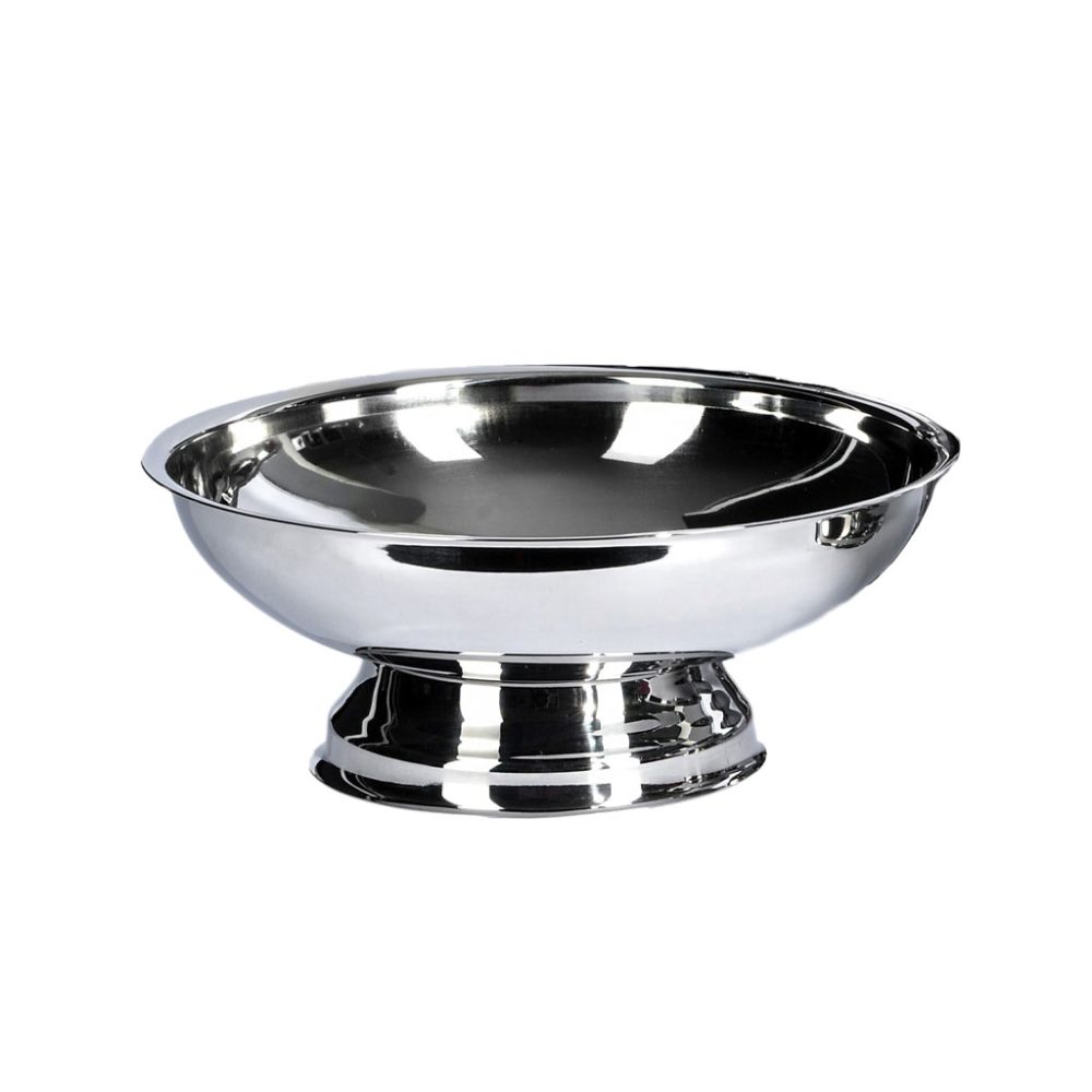 PORTAFRUTTA C/BASE cm.40 H.15 INOX