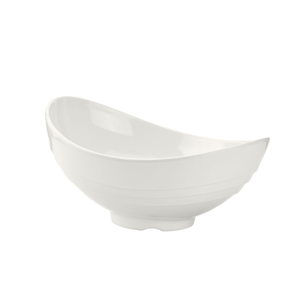 BOWL DIVA cm.36x28 H.17,5 MELAMINA BIANCO