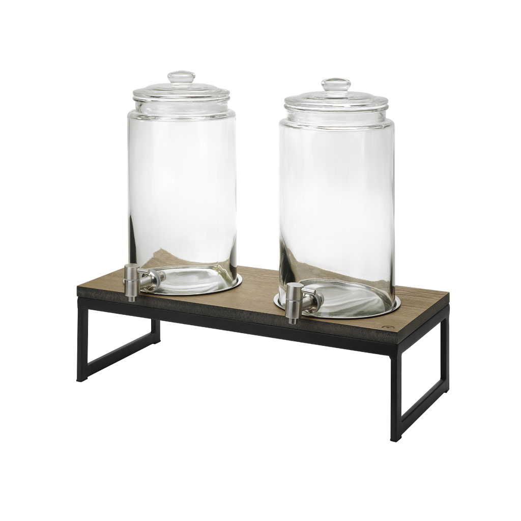 DISTRIBUTORE SUCCHI DOPPIO C/ALZATA L.5,7X2 LEGNO