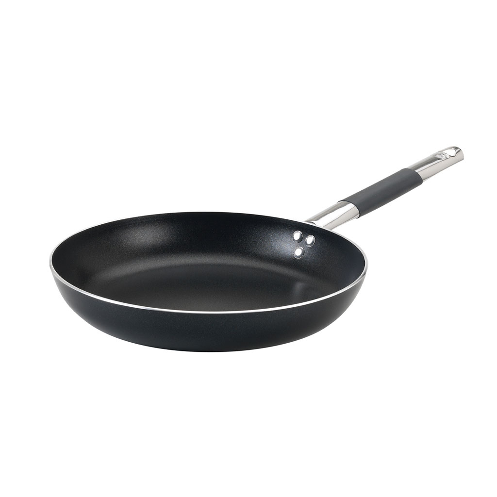 PADELLA SVASATA BASSA 1/MANICO cm.36 ALL-BLACK