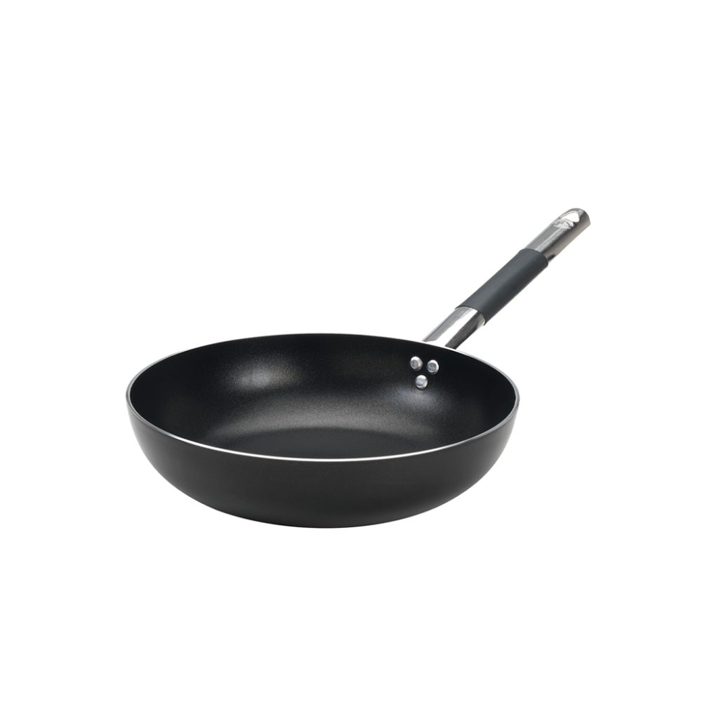 PADELLA SVASATA ALTA 1/MANICO cm.32 ALL-BLACK