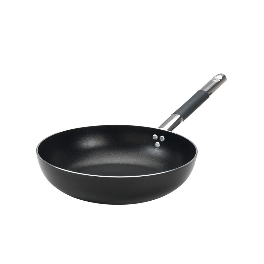 PADELLA SVASATA ALTA 1/MANICO cm.36 ALL-BLACK