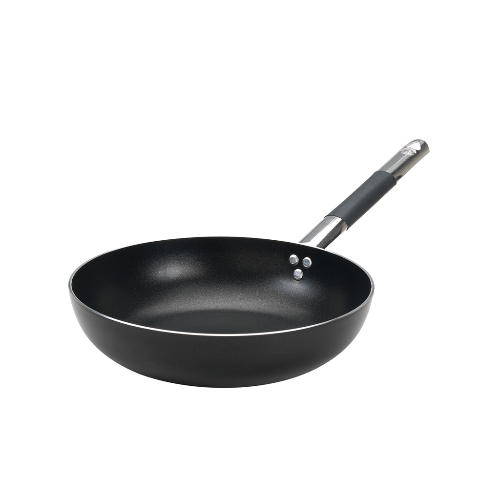 PADELLA SVASATA ALTA 1/MANICO cm.36 ALL-BLACK