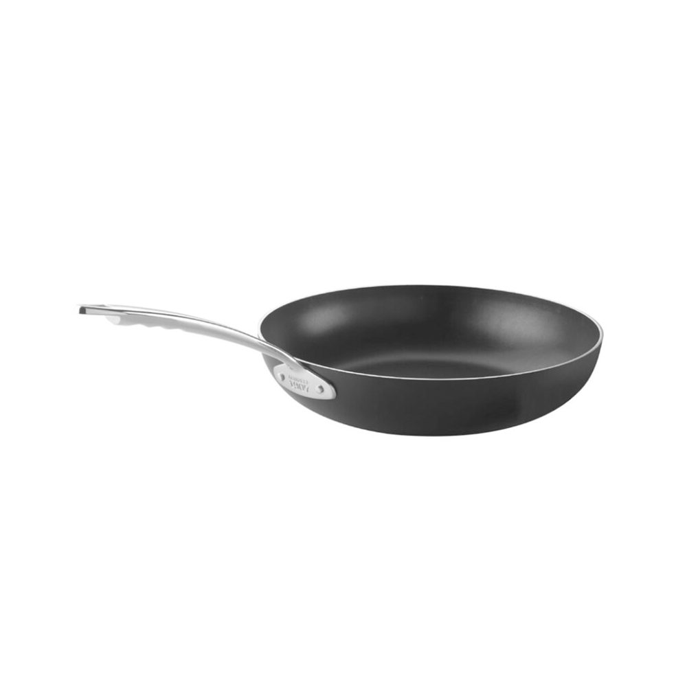 PADELLA SVASATA ALTA 1/MANICO LUXE cm.28 ALL-BLACK INDUZIONE