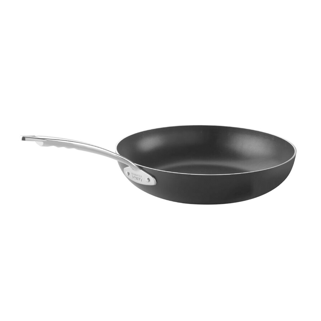 PADELLA SVASATA ALTA 1/MANICO LUXE cm.28 ALL-BLACK INDUZIONE