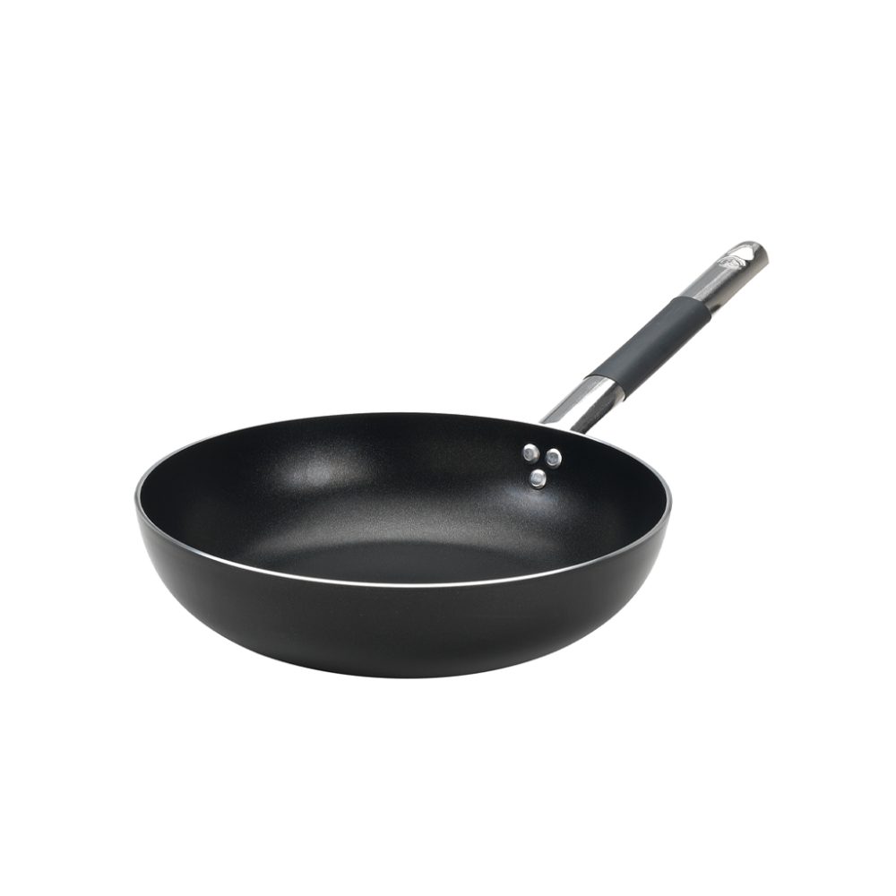 PADELLA SVASATA ALTA 1/MANICO cm.32 ALL-BLACK INDUZIONE