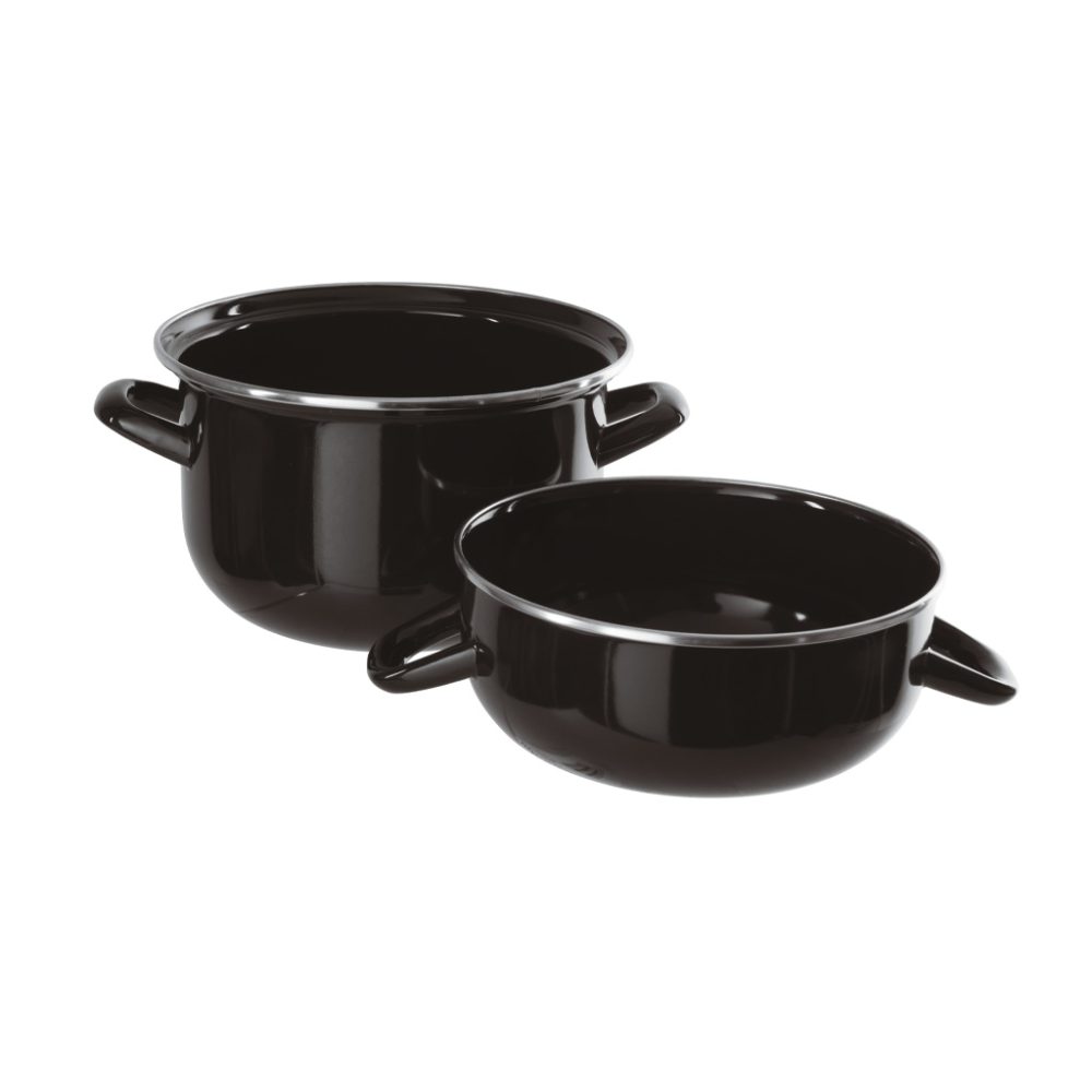 COCOTTE PER MOLLUSCHI cm.18  FERRO SMALTATO