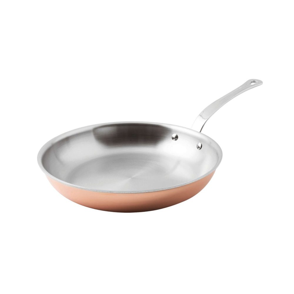 PADELLA 1 MANICO cm.24 RAME 3PLY