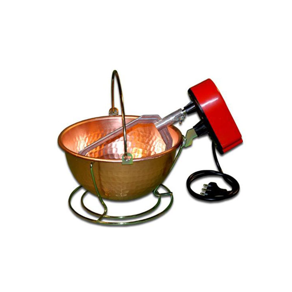 PAIOLO ELETTRICO C/SUPPORTO LT.5 RAME