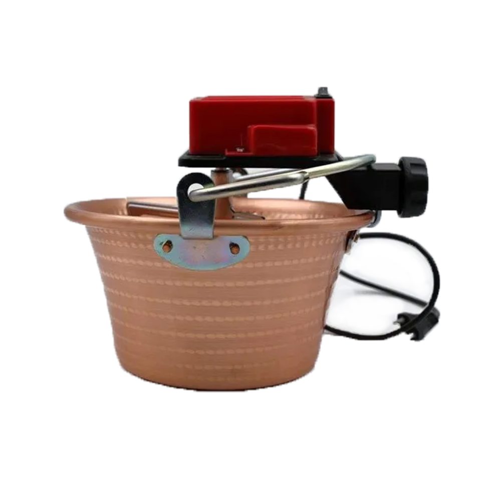 PAIOLO ELETTRICO B/PIATTA LT.15 RAME INDUZIONE