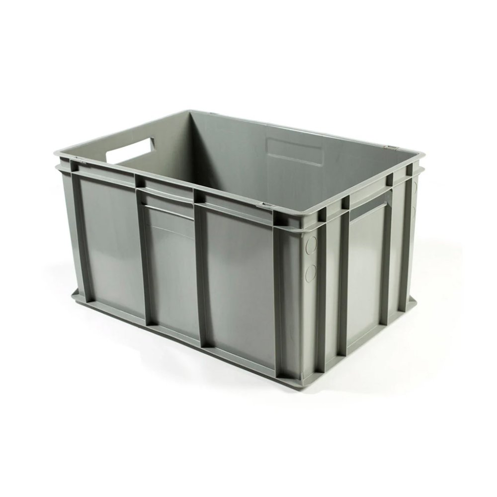 CASSA EUROPA CON MANIGLIE CM.60X40 H.32 GRIGIO