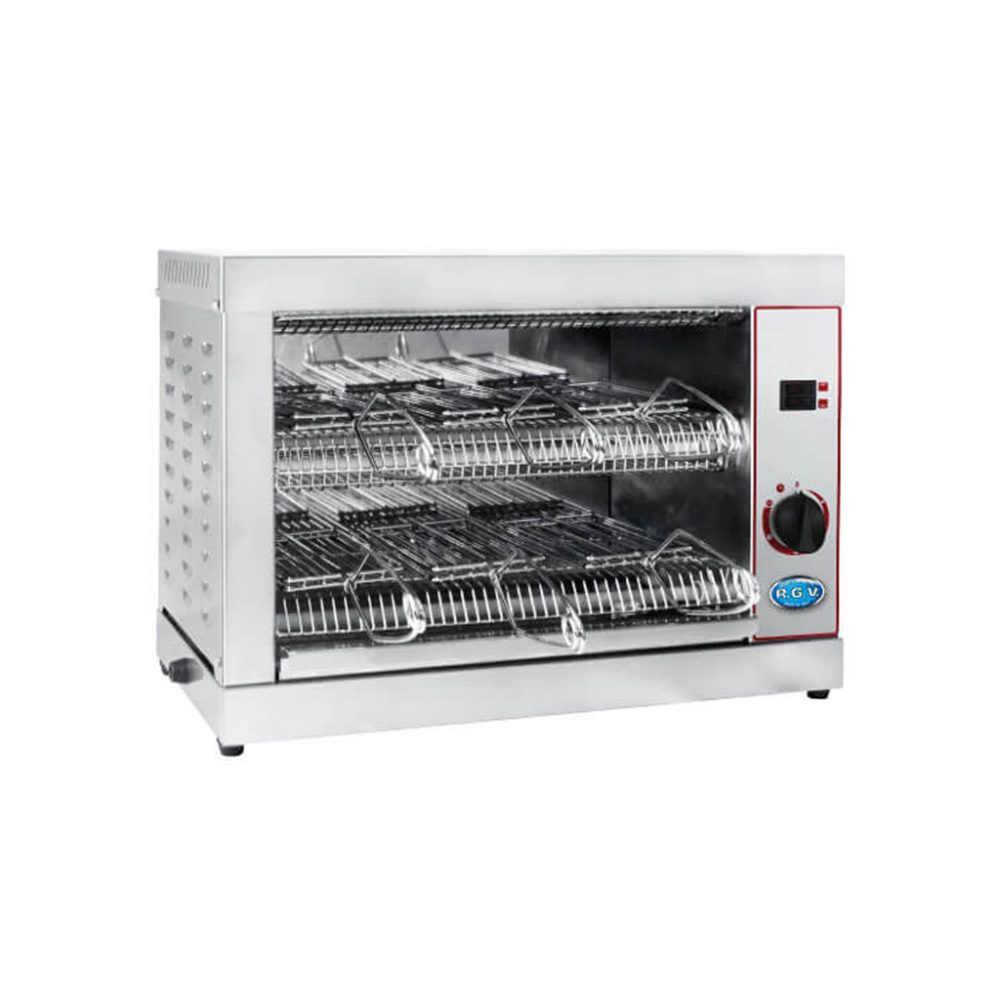 FORNETTO DOPPIO 6 PINZE CM.49x26x40H INOX