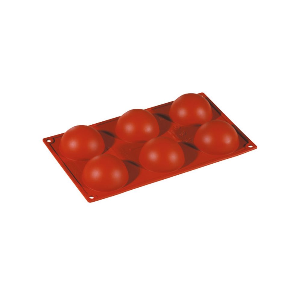 SEMISFERA 6 IMPRONTE CM.7 H.3,5 ML.89 SILICONE ROSSO