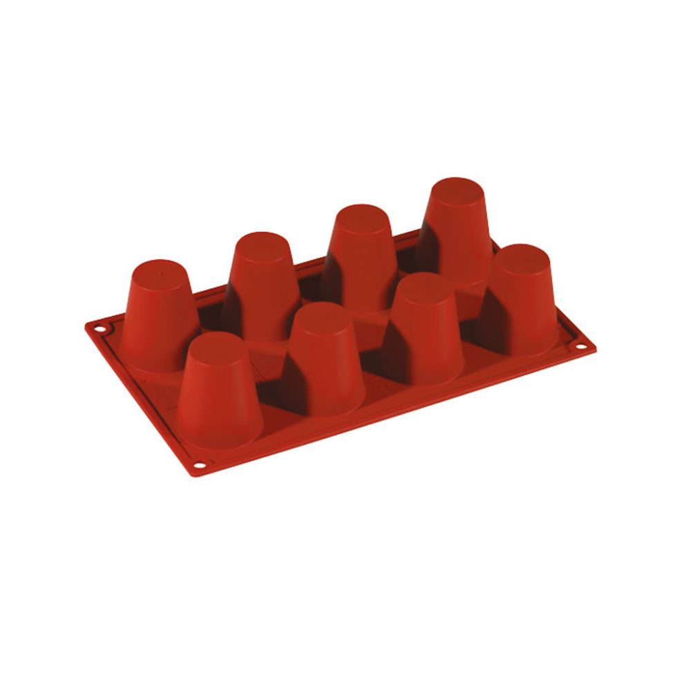 BABA'GRANDE 8 IMPRONTE CM.5,5 H.6 ML.97 SILICONE ROSSO