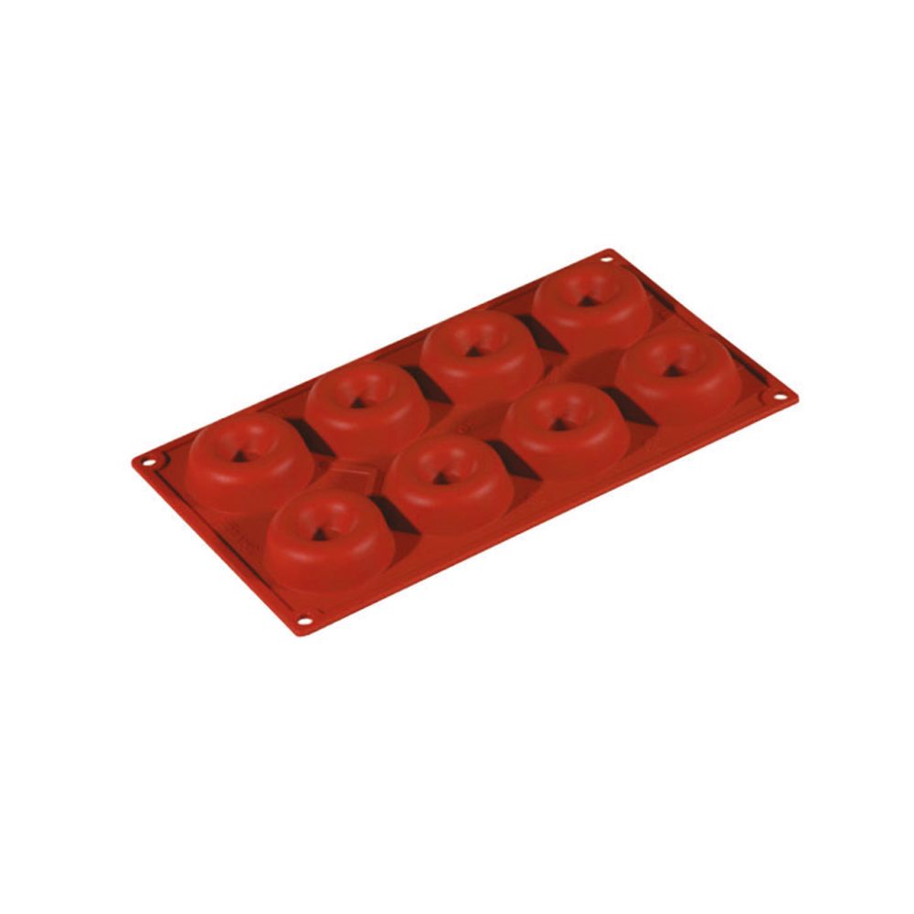 SAVARIN 8 IMPRONTE CM.6,5 H.2,1 ML.49 SILICONE ROSSO