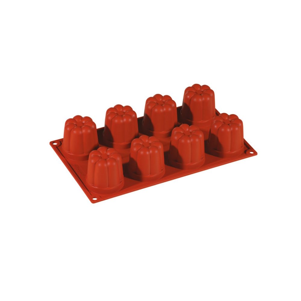 BAVARESE 8 IMPRONTE CM.5,7 H.5,7 ML.110 SILICONE ROSSO