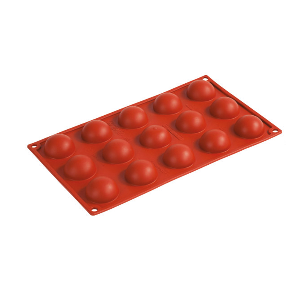 SEMISFERA 15 IMPRONTE CM.5 H.2,3 ML.33 SILICONE ROSSO