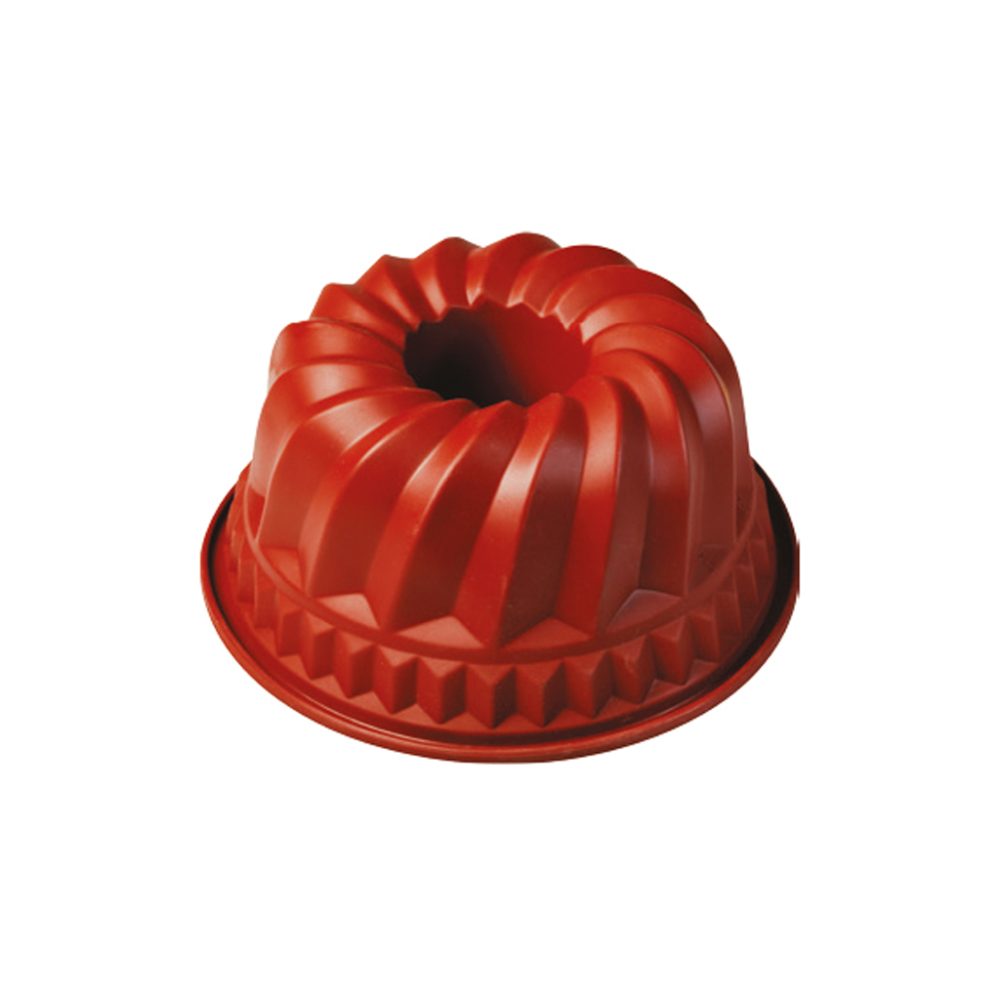 TORTIERA GUGELHUPF CM.22 H.11 SILICONE ROSSO