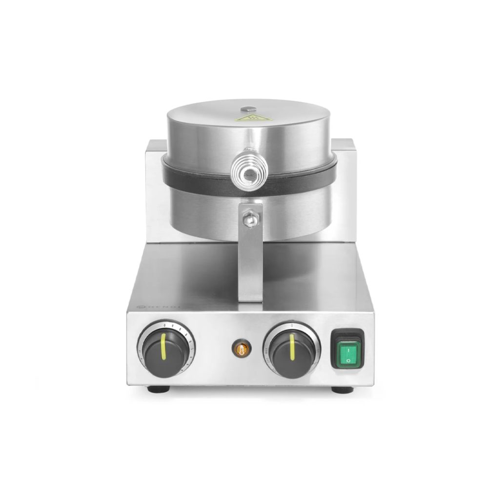 PIASTRA WAFFLE TONDA CM.25x38x59H 1000W GHISA INOX