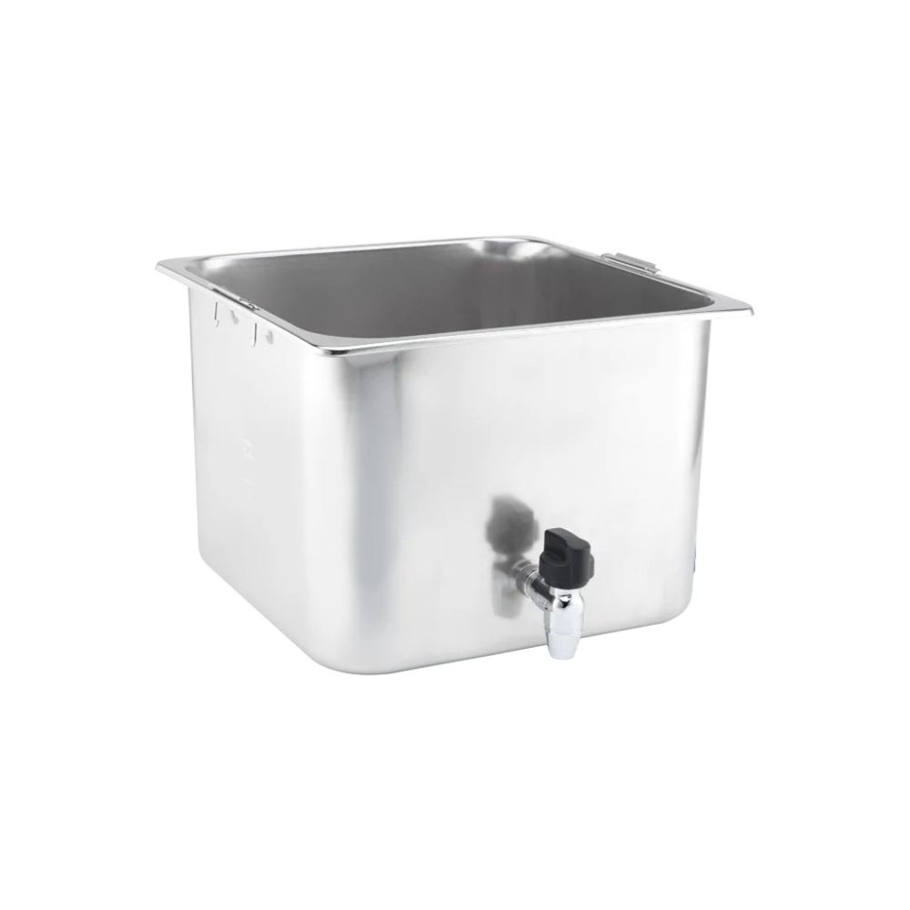 BACINELLA C/RUBINETTO LT.23 INOX