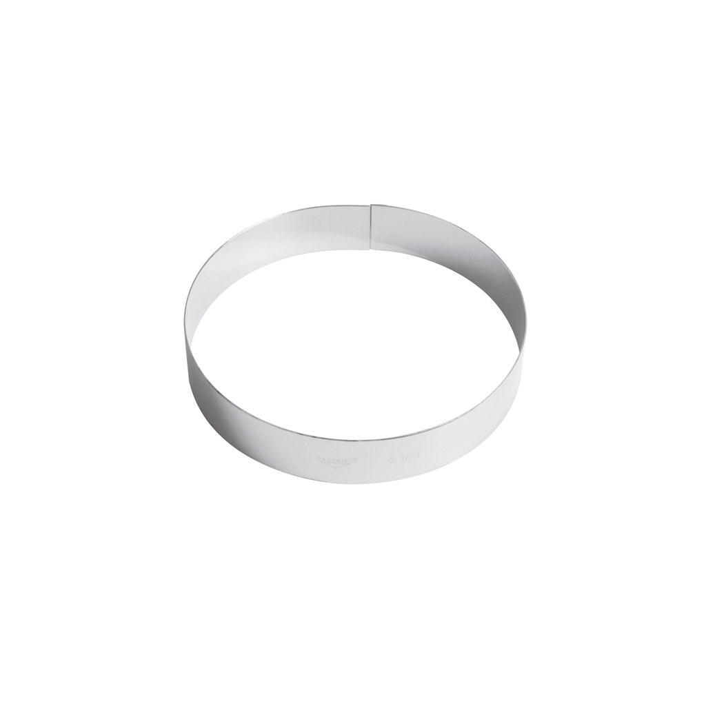 ANELLO TORTE CM.18 H.3,5 INOX