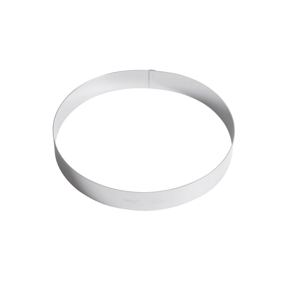 ANELLO TORTE CM.24 H.3,5 INOX