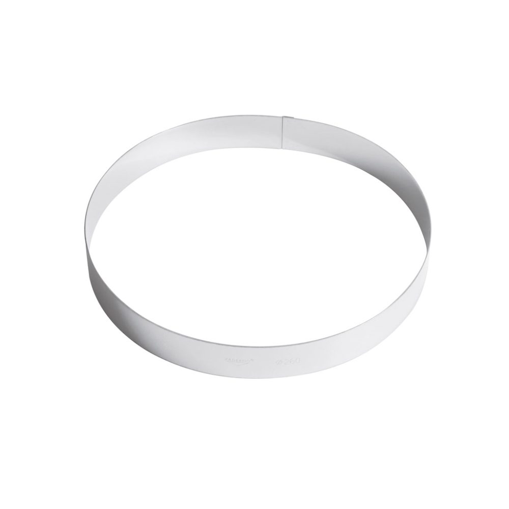 ANELLO TORTE CM.26 H.3,5 INOX