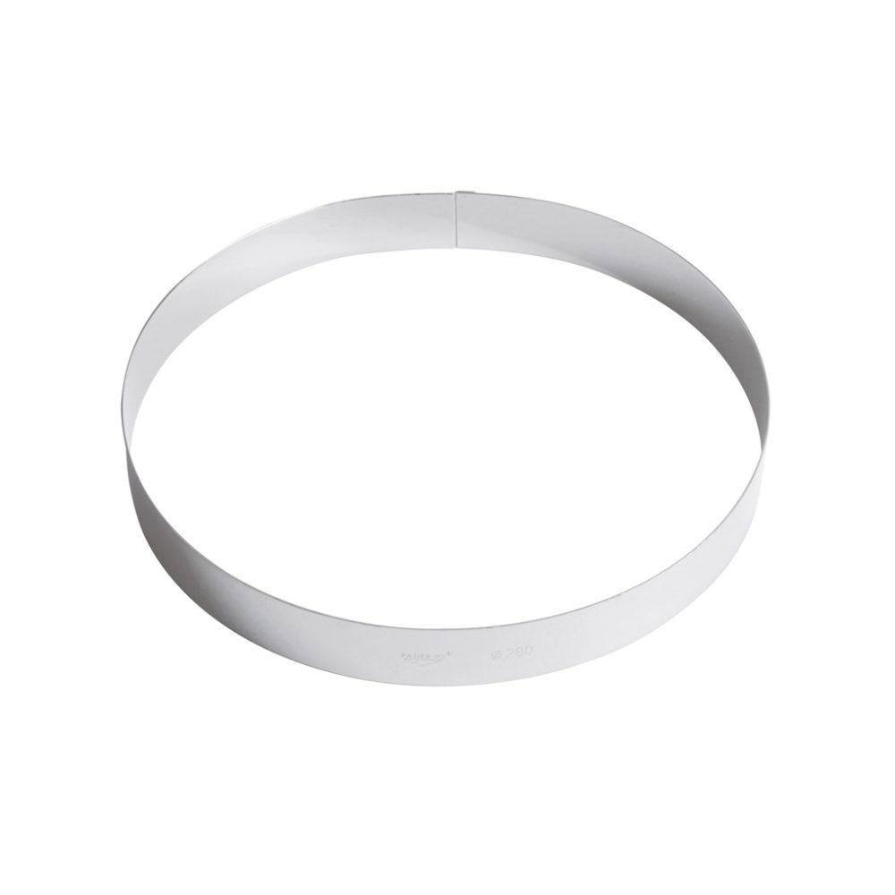 ANELLO TORTE CM.28 H.3,5 INOX