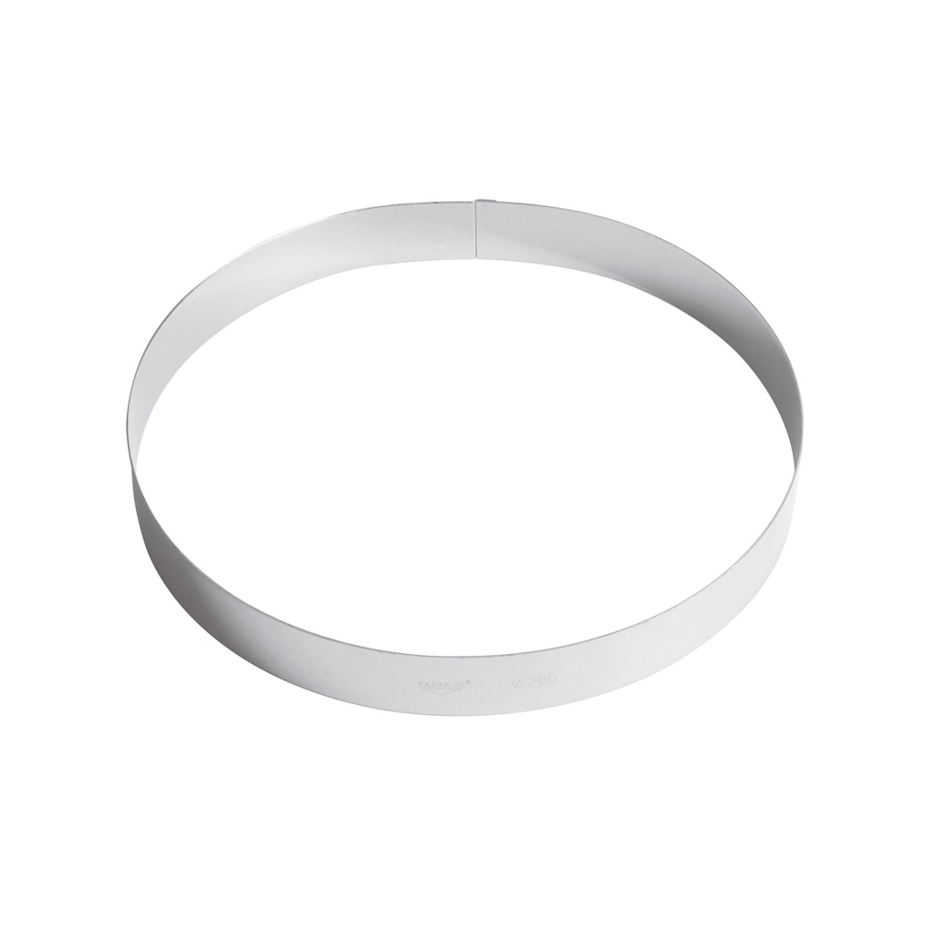 ANELLO TORTE CM.28 H.3,5 INOX