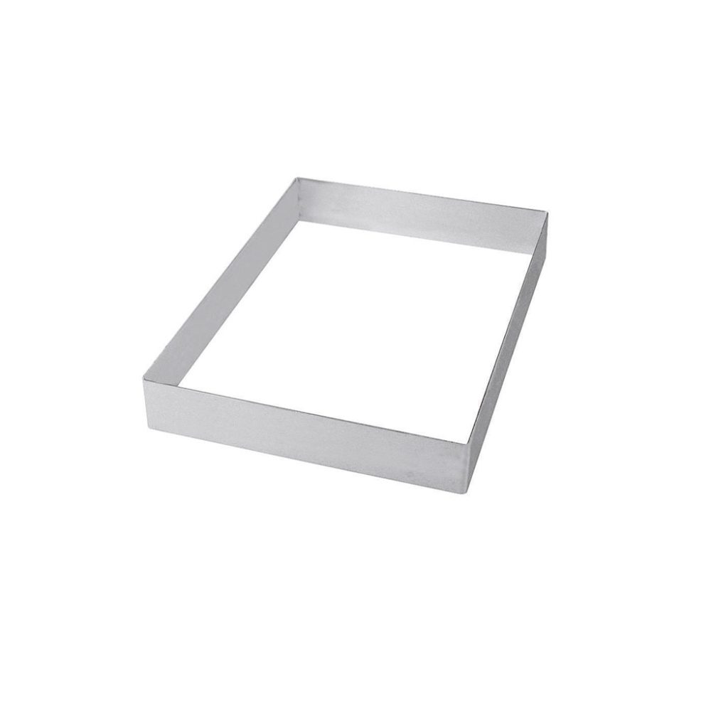 RETTANGOLO CM.18X58,5 H.5 INOX
