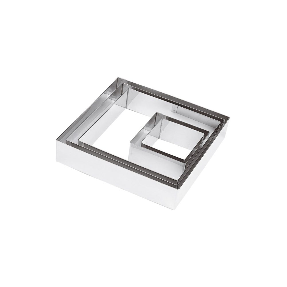 QUADRATO CM.10X10 H.4,5 INOX