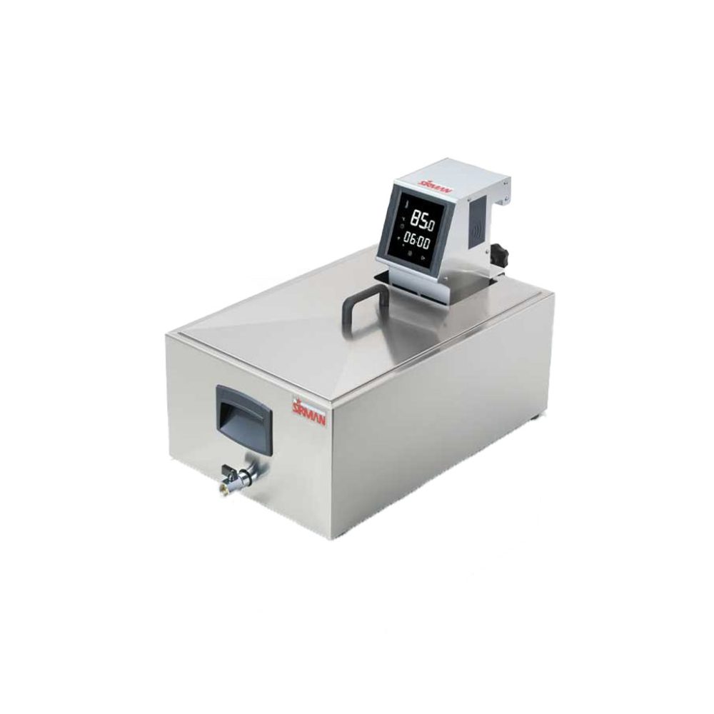 VASCA GN 1/1 H.23 INOX C/COP.POLICARBONATO PER SIR.02