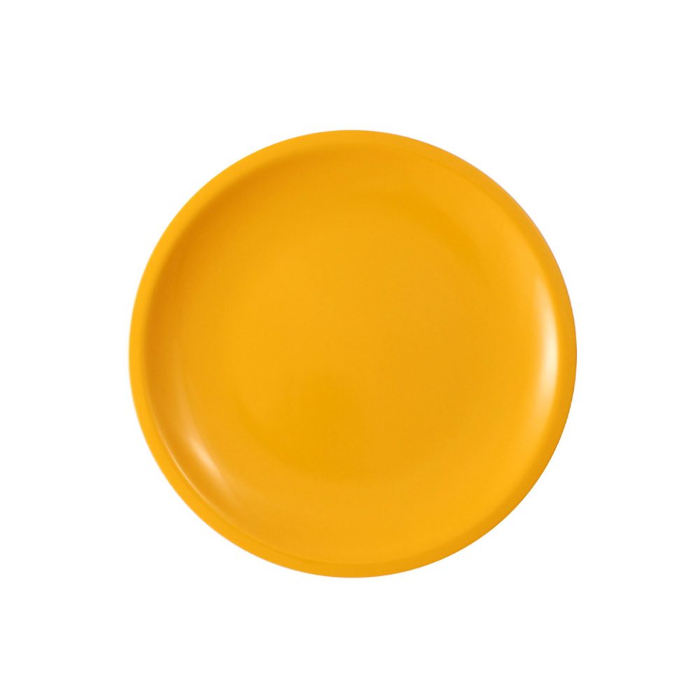 PIATTO PIANO CM.22,6 MELAMINA GIALLO