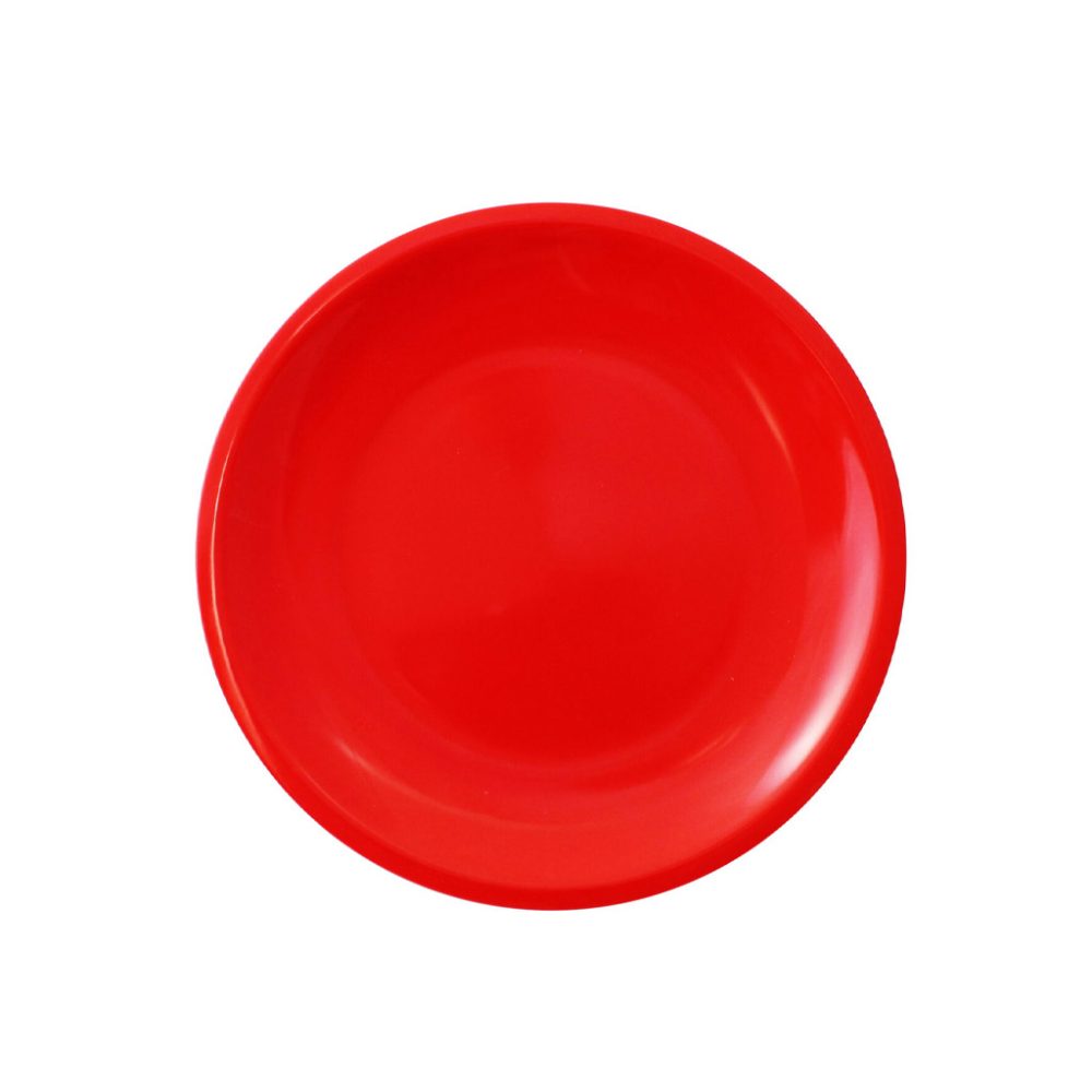 PIATTO PIANO CM.22,6 MELAMINA ROSSO