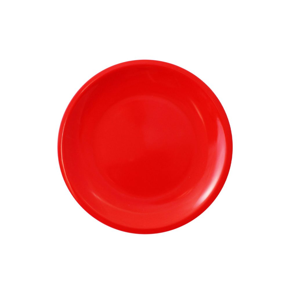 PIATTO PIANO CM.19,2 MELAMINA ROSSO