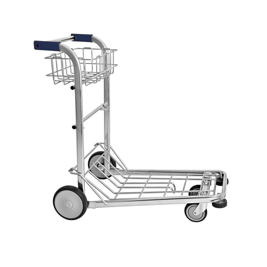 CARRELLO SERVIZIO VALIGIE CM.102x60x97 INOX