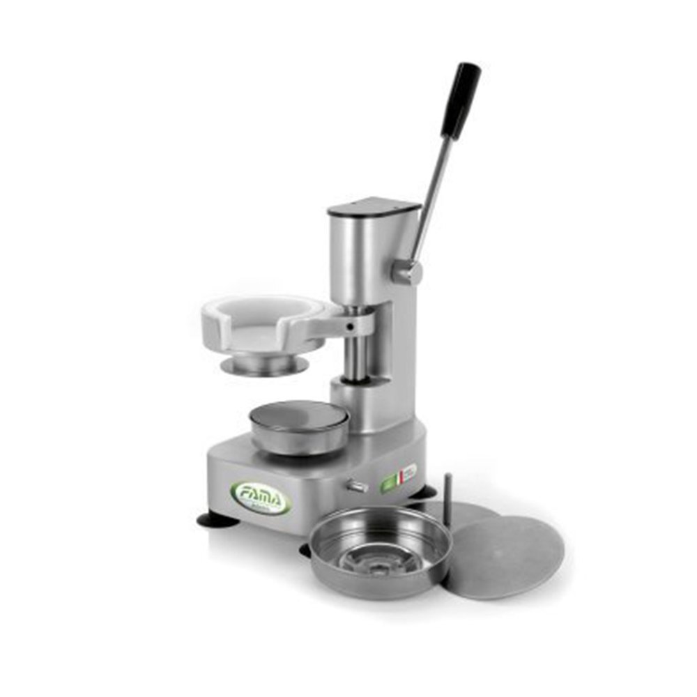 PRESSHAMBURGER CM.20X30X30H 2 DISCHI CM.10+13 ALLUMINIO