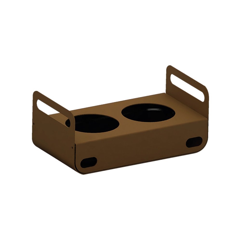 ESPOSITORE BUFFET 2 BROCCHE INOX CORTEN